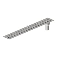 Blcher Waterline Atlantis rende, 800 mm, lodret udlb 50 mm, brstet stl