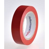 HelaTape Flex tape, PVC, rd, 15 mm x 10 meter