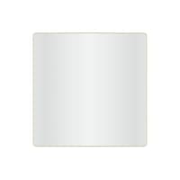 Refine spejl med ramme, brstet messing, 80x80 cm - Loevschall
