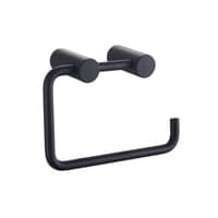 Toiletrulleholder, mat sort