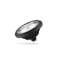AR111 GU10 14W LED-pre, varm hvid 230V, sort finish, 40 spredning, RA80, Spectrum teknologi
