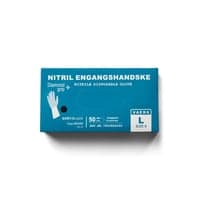 Nitril engangshandske Diamond, str. 11, sort, pudderfri, 50 stk.