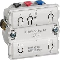IHC Wireless, FUGA rel kombi allround med trykknapper (ogs til CFL eller LED prer), 1 modul, uden afdkning/tangent - Lauritz Knudsen