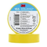 Isoleringstape, gul, 15 mm x 10 meter, 3M Temflex Vinyltape
