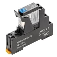 Rel Drikit, 2 CO, 12V DC, 5A, med sokkel