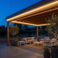Vandtt slim COB LED strip, 296 LED, 10W/m, IP67, 230V, tape bagp, 3000K - afklip x 5 meter