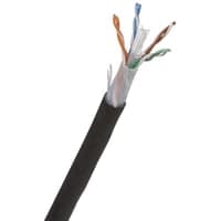 Cat 6 U/UTP udendrs netvrkskabel, Actassi, sort yderkappe, 500 meter (p kabeltromle) - Schneider Electric