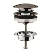 Grohe Push-Up bundventil, 64 mm, poleret hard graphite
