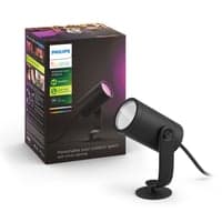 Philips Hue Lily udendrsspot, Color & White ambiance, LED, 600 lm, Zigbee + Bluetooth, antracit (1 stk)