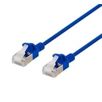 DELTACO U/FTP Cat6a tyndt patch kabel, 0,5 meter, bl