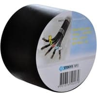 Isoleringstape, PVC, sort, 50 mm x 20 meter