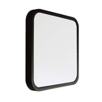 18W LED Dome Lampe med Sensor, Samsung Chip, 4000K, Kvadratisk Design, Sort Ramme, IP44 Godkendt