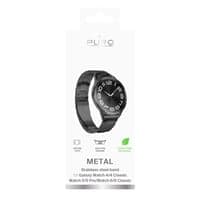 Puro Black Stainless Steel Metal band til Galaxy Watch4/4 Classic/5/5 Pro/6/6 Classic/7