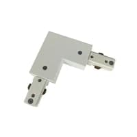 1-faset L-samler til skinnespots, 1F3W, hvid - 98x98x22 mm