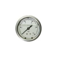 Manometer, 1/4x63, 0-250 bar, bagudrettet studs med glycerin
