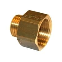 spidsmuffe 1" - 1/2". Messing