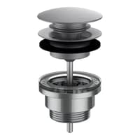 Bundventil, 1 1/4" x 63 mm, brstet stl PVD - LAUFEN