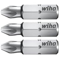 Wiha Bits, 25 mm, 1/4", Phillips PH2, 3 stk