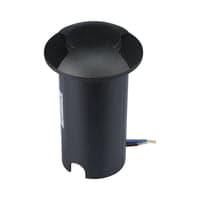 1W LED nedgravningsspot lys, 12V, 6500K, sort, IP67 - Kulr: Kold