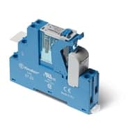 Interfacerel med sokkel og bjle, S4C, 2P, 8A, 24V AC, med LED