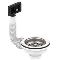 Lavabo Basic S2 bundventilst med overlb, neutral rustfrit stl