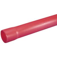 Letbek PE-kabelrr med muffe, glat/glat, 75/69 mm, 6 meter, rd - 6 meter