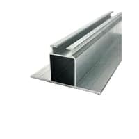 Panelfod, 100x52x250 mm, ekstruderet alu, blank - FixNordic