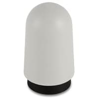 Drstopper til gulv, plast, 30, hjde 46 mm - hvid