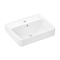 Hansgrohe Xanuia Q hndvask, 500 x 390 mm, med hanehul, til vg, porceln, hvid