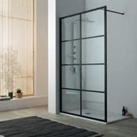 Brusevg Walk-In, 120 cm, mat sort