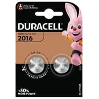 Duracell batteri, Electronics CR2016, 2 stk.