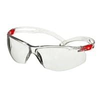 3M SecureFit 500 beskyttelsesbrille, klar og rd Scotchgard klar linse