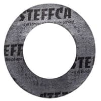 Flangepakning med stlindlg 33,7 mm (70x35mm). DN25. Grafit