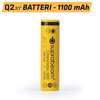Suprabeam Q2xr batteri, 1100 mAh Li-Po 16600