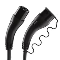 Easee ladekabel til elbil, 5 meter, type 2, 3-faset, 22 kW, 32A, 7,5 meter