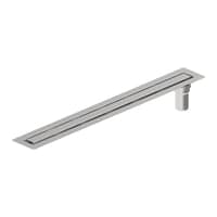 Waterline Atlantis aflbsrende, 900 mm, 50 mm lodret udlb, brstet stl - Blcher