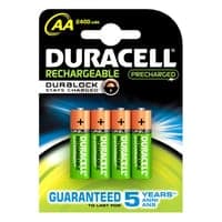 Duracell batteri, STAYCHARGED, AA, 4 stk.