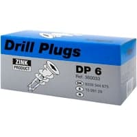Tillex DP-6 - Skrueplug af zink til gipsvg (1, 2 og 3 lag) og 4,5 mm skrue