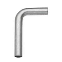 28 mm TURBO Inox bjning, 90, uden muffer