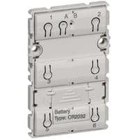 IHC Wireless, FUGA batteritryk med 6 tryk (3 tangenter), 1 modul, uden afdkning/tangent - Lauritz Knudsen