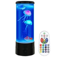 Fiskelampe RGB, bordlampe, 30 cm hj, 11 cm