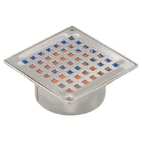 BLCHER overdel til beton, med rist, uden brering, 145 mm, 100 mm, rustfrit stl