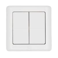 Shelly BLU Wall Switch 4 ZB DK, Bluetooth + Zigbee batteritryk til LK FUGA, hvid