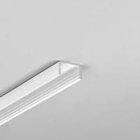2 meter aluprofil UNI14 BC3/Y, hvid lakeret, pbygning, LED skinne