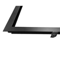 Indbygningsramme til 60x60 cm LED panel, til troldtekt og gips, sort kant