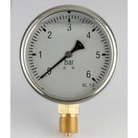 Manometer 1/2x100, 0-16 bar, nedadrettet studs med glycerin