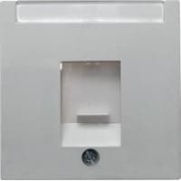 Berker centerafdkning, stvlg, S/B, enkelt konnektor, hvid