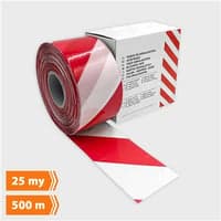 Afsprringsbnd, gul/sort, 500 meter