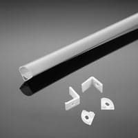 Monteringsst til LED Strip PCB 12 mm hjrne, 2000x15,8x15,8 mm, hvid