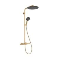 Hansgrohe Raindance Alive S Puro brusest, 300 mm hovedbruser, 1600 mm bruseslange, termostat, vandbesparende, brstet bronze